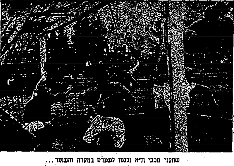 קובץ:חדשות הספורט 13-03-1955 רגע ממשחק ליגה הפועל חדרה (ב) (12.03.1955) שחקני מכבי מגנים על השער.jpg