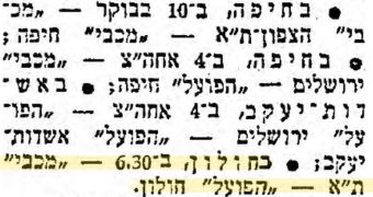 על המשמר 06-05-1955 לקראת משחק כדורסל הפועל חולון (07.04.1955).jpg