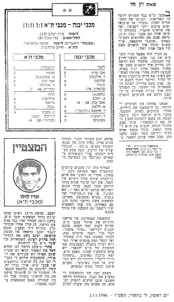 קובץ:מכבי יבנה 01-11-1986 עיתון1.jpg