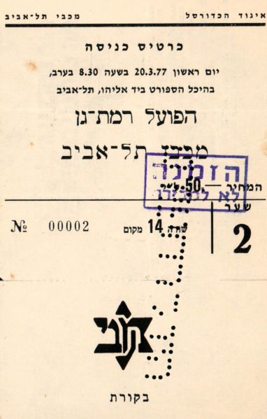 קובץ:כרטיס משחק כדורסל 20-03-1977.jpg