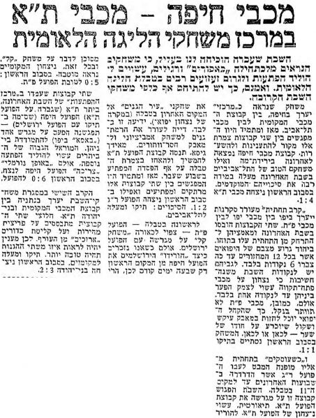 קובץ:מעריב מכבי חיפה 27-02-1960.jpg