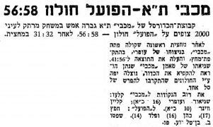 על המשמר 06-11-1955 סיכום משחק כדורסל הפועל חולון (05.11.1955).jpg